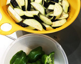 茄子とピーマンの和風鶏そぼろあんかけ作り方1写真