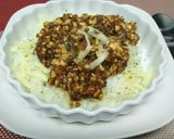 お一人様ランチ～豆腐のチーズキーマカレー作り方9写真