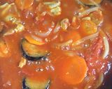 鶏肉と茄子（しめじ）のトマトソースパスタ作り方7写真