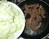 牛肉とキャベツとキムチの素の簡単野菜炒め作り方5写真