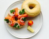 オープンサンドサーモン&クリームチーズ作り方5写真