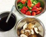 ピーマンと鶏もも肉のさっぱり炒め☆作り方1写真