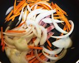 人参と玉ねぎのスパイシーカレー炒め作り方2写真