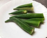 オクラのキムチ乗せおつまみ(簡単!)作り方1写真