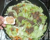 牛肉とキャベツとキムチの素の簡単野菜炒め作り方7写真