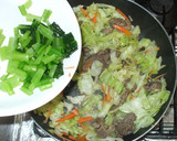 牛肉とキャベツとキムチの素の簡単野菜炒め作り方9写真