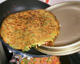 にんじんとピーマンのチヂミ 野菜のおかず作り方4写真