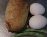 いんげんとレンコン入りの卵焼き作り方1写真