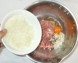 ピーマンの肉詰め♪簡単ハンバーグのたね作り方4写真