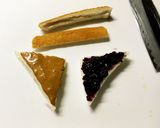 ピーナッツバターとブルーベリーのサンド作り方1写真