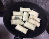 じゃがいもと鶏ひき肉の春巻き田舎風作り方7写真