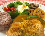 チキンのハーブ焼きワンプレート作り方4写真