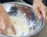 お月見スイーツ 白玉のせ濃厚抹茶プリン作り方5写真