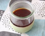 お月見スイーツ 白玉のせ濃厚抹茶プリン作り方9写真