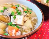 節約★だしが絶品★冷飯【鯛のアラ汁雑炊】作り方15写真
