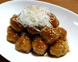 揚げずにヘルシー肉団子☆甘辛照り焼きダレ作り方10写真