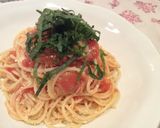 あさりとトマトのパスタ＊しそ風味作り方6写真