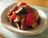 夏野菜と薩摩揚げの味噌バタ炒め作り方5写真