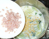 白菜・ハムの中華風クリーム煮♪簡単牛乳で作り方7写真