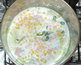 白菜・ハムの中華風クリーム煮♪簡単牛乳で作り方8写真