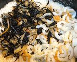 余りひじきで簡単炊き込みご飯作り方3写真
