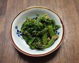 絶品!つるむらさきの胡麻和え作り方5写真