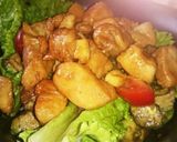 アボカドと鶏むね肉の甘辛炒め作り方4写真
