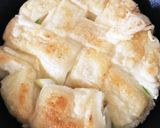 スキレットで♡カリモチ香ばし！おもちピザ作り方3写真