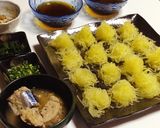 そうめん瓜(金糸瓜)で鯖そうめん作り方11写真