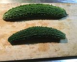 ★大人の味★ニガウリの佃煮風！作り方1写真