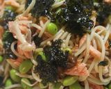 鮭と枝豆となめ茸のパスタ☆ランチ☆作り方7写真
