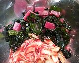 マグロ赤身とわかめのキムチ和え作り方3写真
