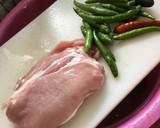 辛旨！韓国とうがらしと豚もも肉の炒め物作り方1写真