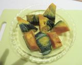時短！かぼちゃの肉そぼろあんかけ作り方1写真