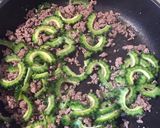ゴーヤと牛ひき肉 トマトソース作り方3写真