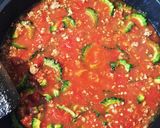 ゴーヤと牛ひき肉 トマトソース作り方5写真