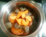 さつま揚げと蒟蒻の煎り酒煮込み作り方5写真