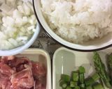残りご飯で☆チキンピラフ風作り方1写真