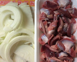 砂肝と玉ねぎのうま塩炒め作り方1写真