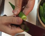 さっぱりがうれしい！オクラのおかか梅和え作り方2写真