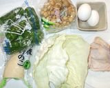 鶏もも肉・しめじ・筍・キャベツ野菜炒め煮作り方1写真