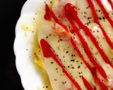 超簡単ランチ★ベーコンチーズエッグごはん作り方4写真