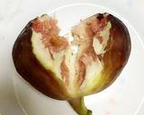 スプーンで簡単いちじくのむき方（食べ方）作り方1写真