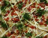 ピンクのジャガイモお好み焼き風♣オムレツ作り方7写真