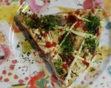 ピンクのジャガイモお好み焼き風♣オムレツ作り方8写真