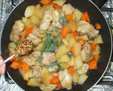 鶏もも肉とじゃがいもと人参の辛子うま煮作り方10写真