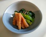 簡単!小松菜とおだしがしみたきざみあげ!作り方4写真
