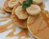 休日ブランチ☆キャラメルバナナパンケーキ作り方8写真