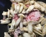ごぼうとひき肉の甘辛炒め作り方1写真