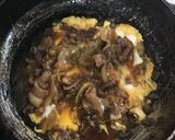 簡単！『すき焼き風』丼ぶり作り方6写真